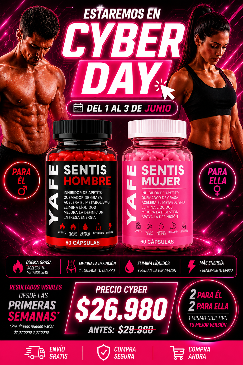PACK PAREJA 2.0 (PREVENTA) PRECIO CYBER