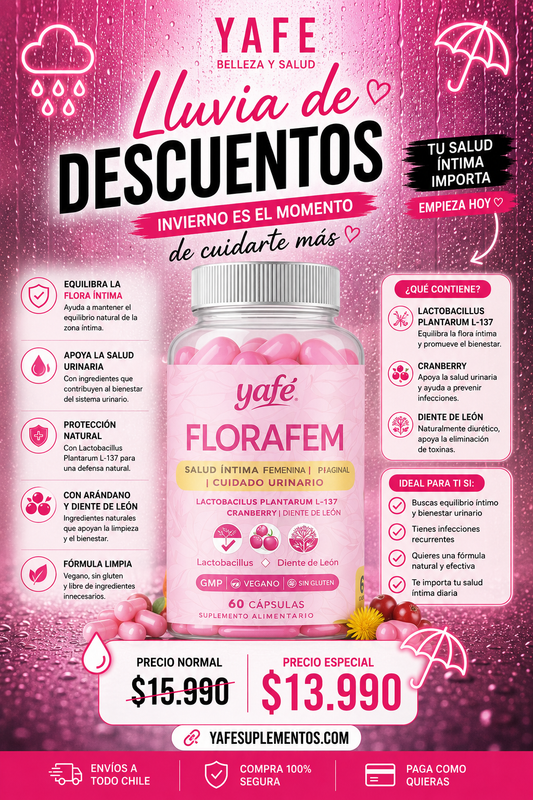 YAFE FLORAFEM CUIDADO INTIMO OFERTA INVIERNO❄️🥶