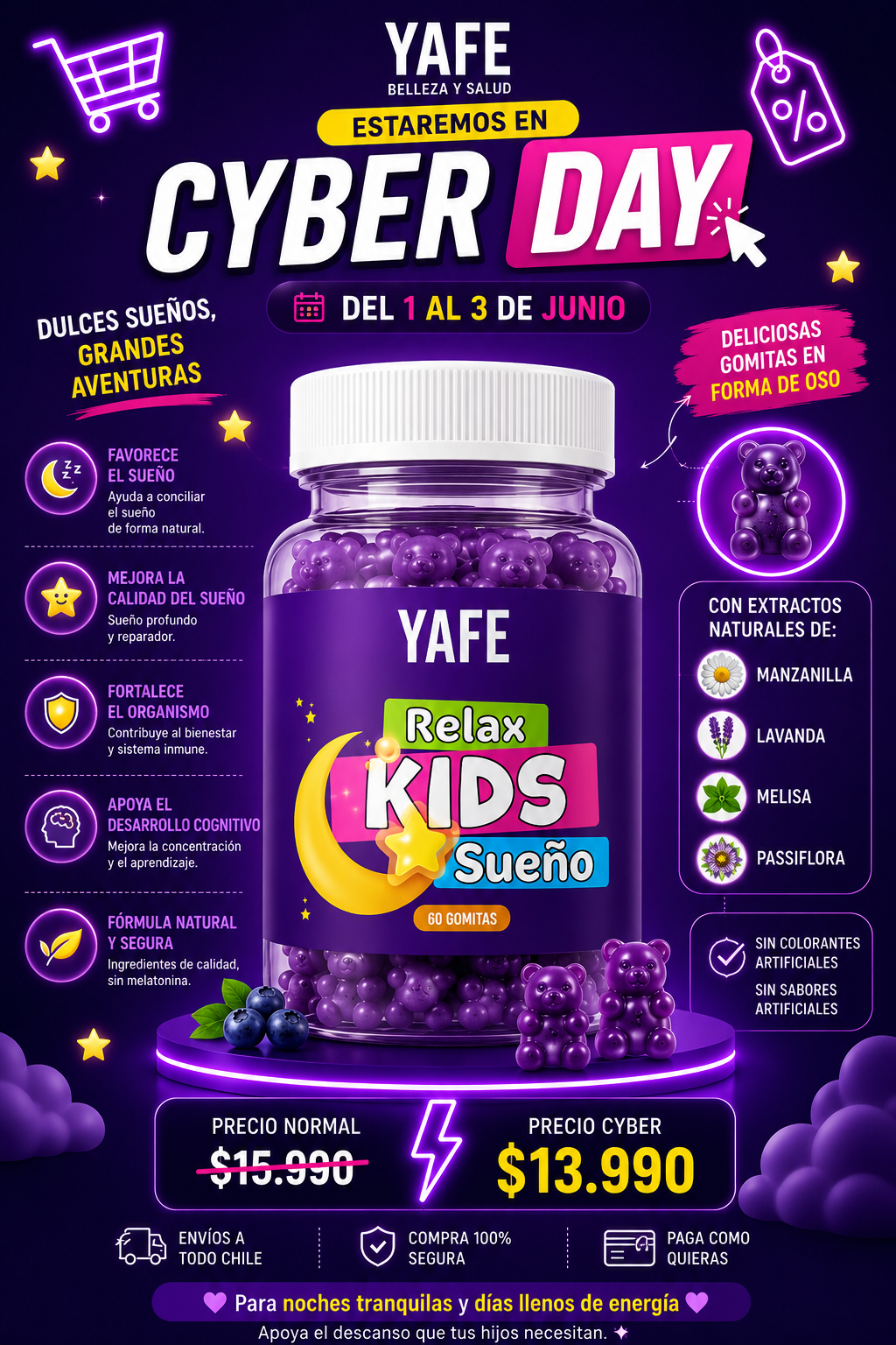 RELAX KIDS SUEÑO PRECIO CYBER DAY