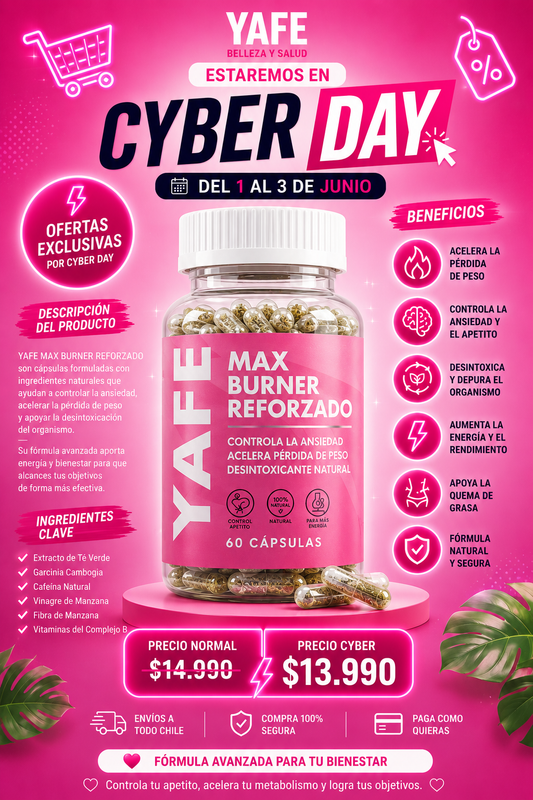 MAX BURNER PRECIO CYBER DAY
