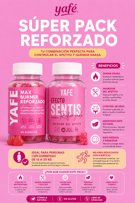 PACK REFORZADO 2.0 ( IDEAL PARA 15 A 20 KILOS DE SOBREPESO )