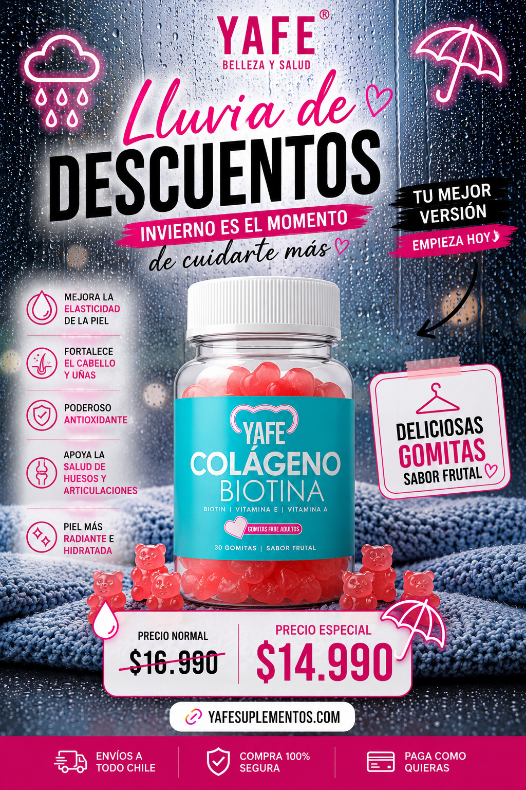 COLÁGENO+BIOTINA PRECIO DE INVIERNO🥶
