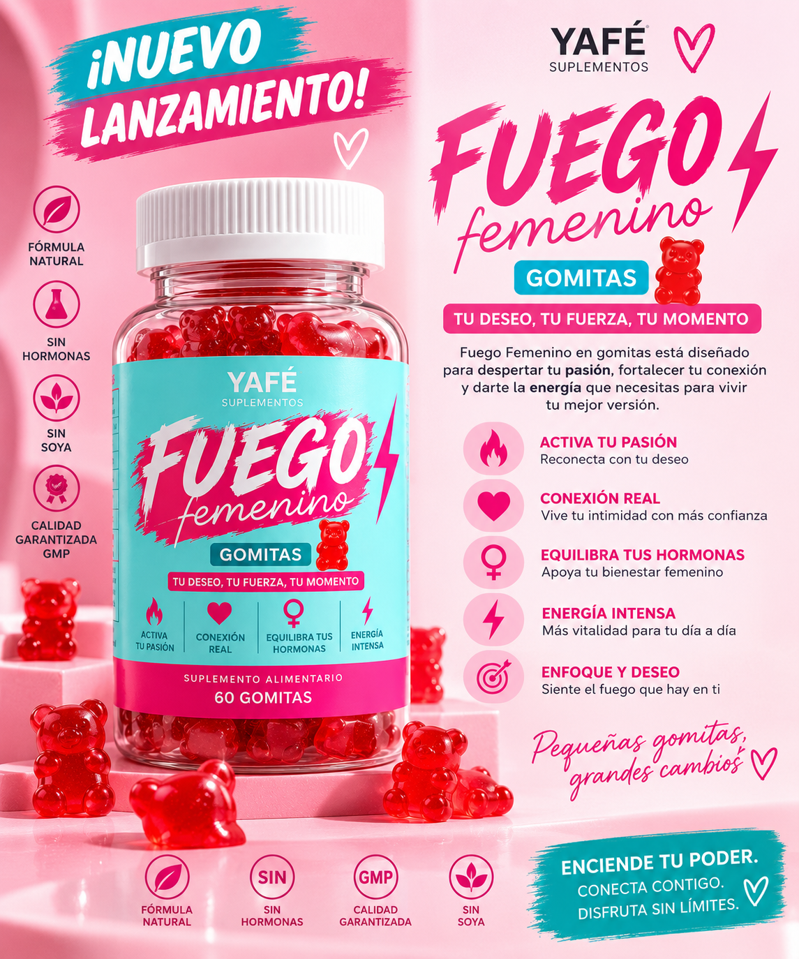 Fuego femenino gomita